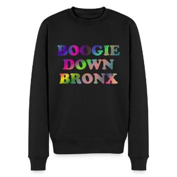 Boogie Down Bronx - Männer Premium Bio Pullover - Schwarz - Vorne - Nico (187cm)