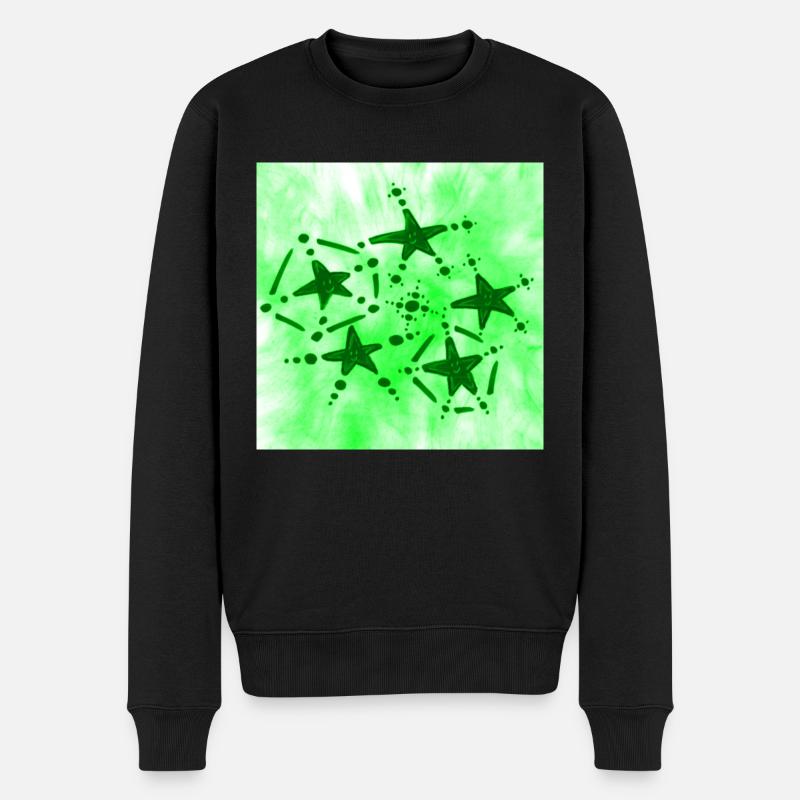5 ÉTOILES VERT SOURIANT - Pull Premium bio Homme - noir
