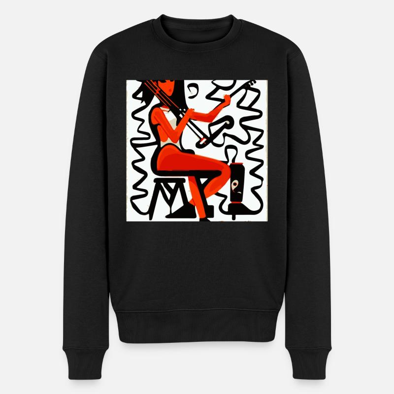 Fille de la musique - Pull Premium bio Homme - noir