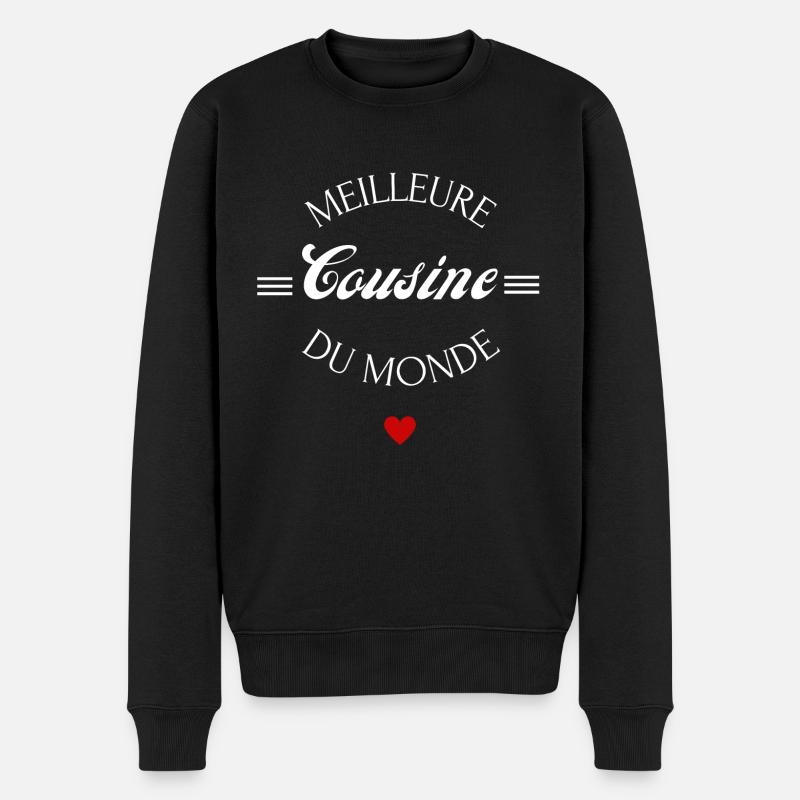 meilleure cousine du monde - Pull Premium bio Homme - noir