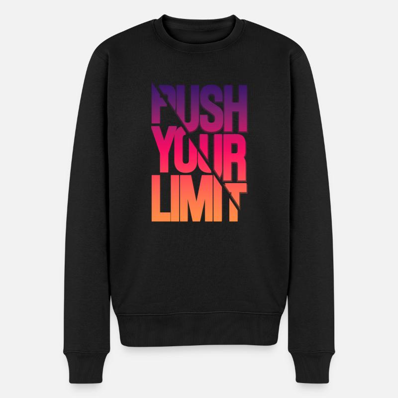 Repoussez vos limites - Pull Premium bio Homme - noir