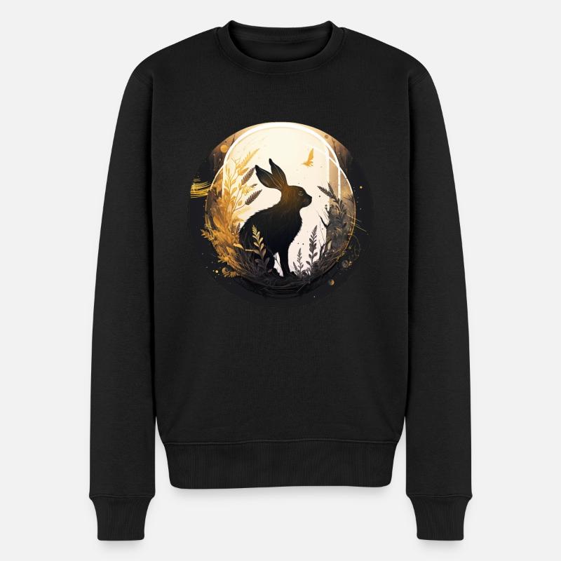 Lapin du nouvel an. - Pull Premium bio Homme - noir