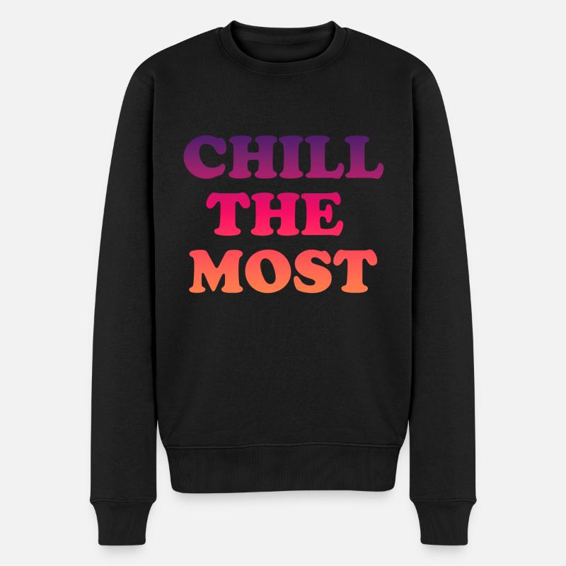 Détendez-vous le plus - Pull Premium bio Homme - noir