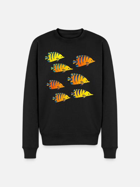 Poissons - Pull Premium bio Homme - noir