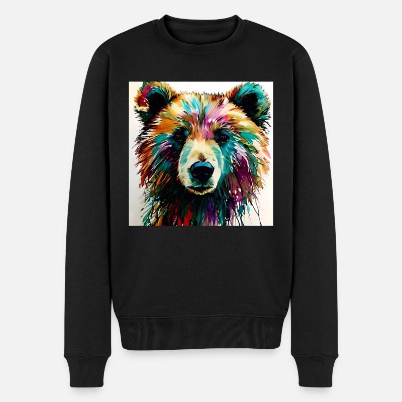 Teddybear - Männer Premium Bio Pullover - Schwarz