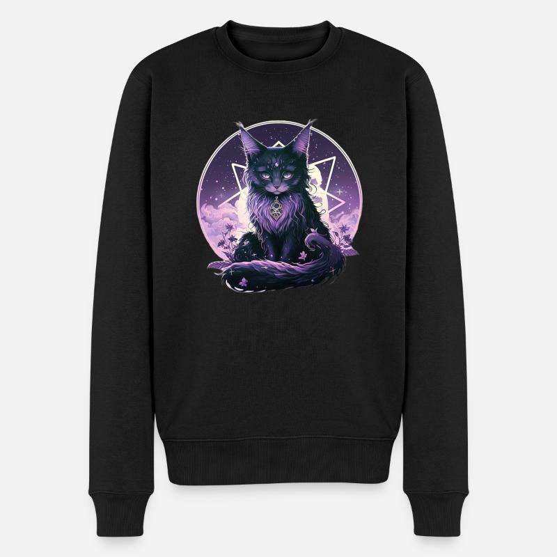 Galaxy Maine Coon - Pull Premium bio Homme - noir