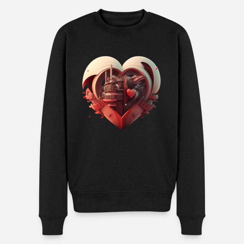 love2 - Pull Premium bio Homme - noir
