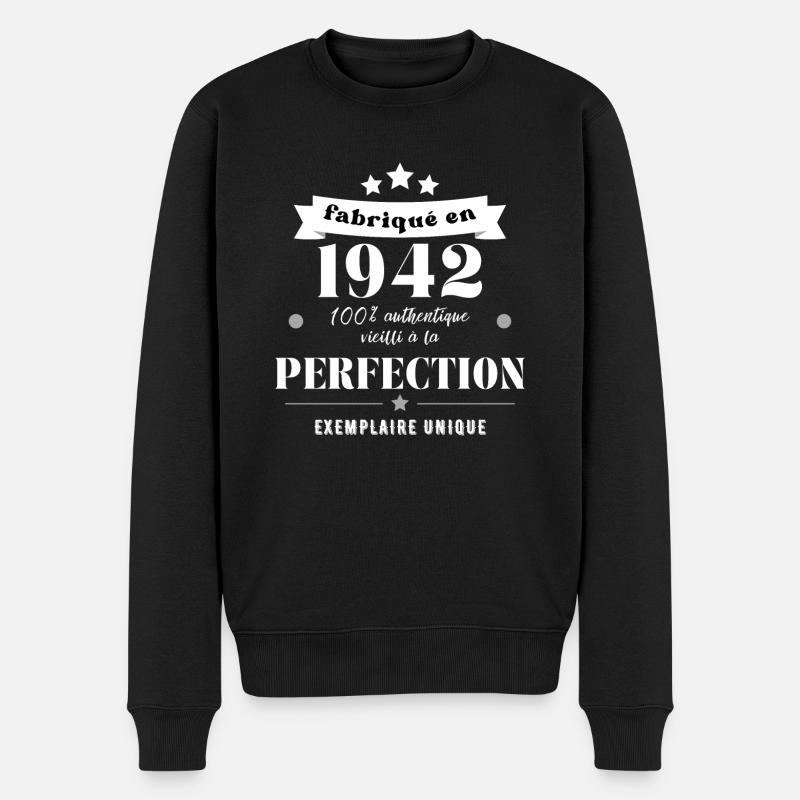 fabriqué en 1942 - Pull Premium bio Homme - noir