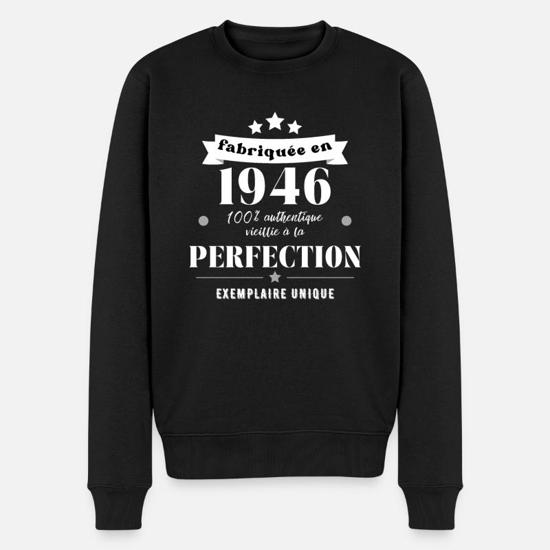 fabriquée en 1946 - Pull Premium bio Homme - noir