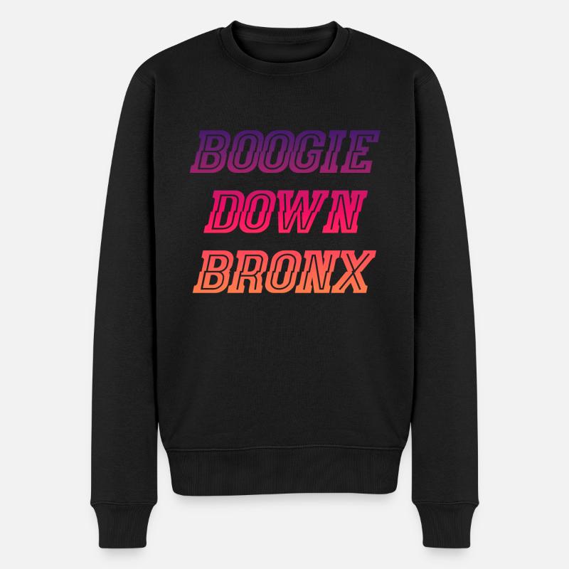 Boogie Down Bronx - Männer Premium Bio Pullover - Schwarz