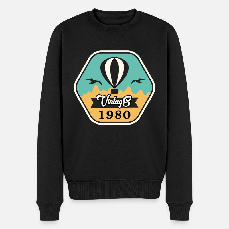 Millésime 1980 - Pull Premium bio Homme - noir