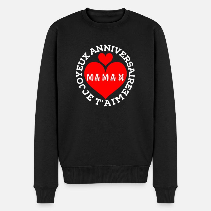 Joyeux anniversaire maman - Pull Premium bio Homme - noir