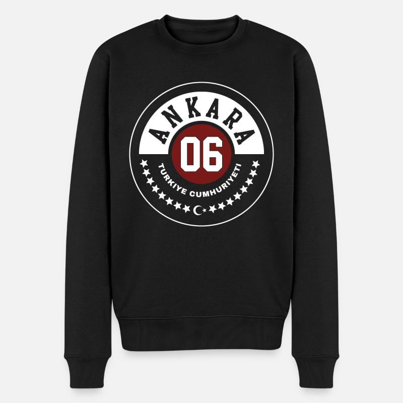 Ankara - Männer Premium Bio Pullover - Schwarz