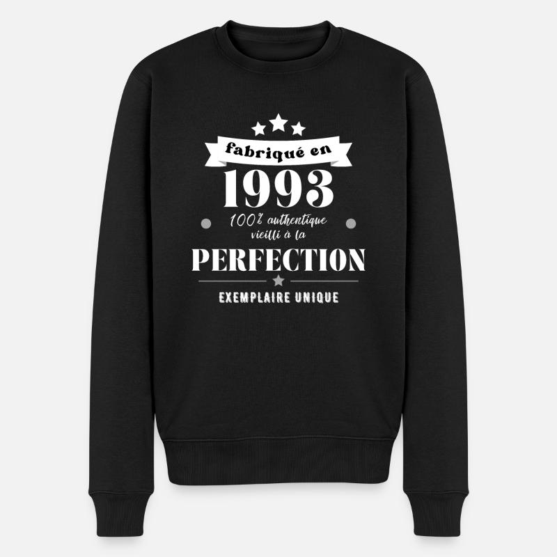 fabriqué en 1993 - Pull Premium bio Homme - noir