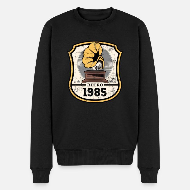 1985 38e anniversaire - Pull Premium bio Homme - noir