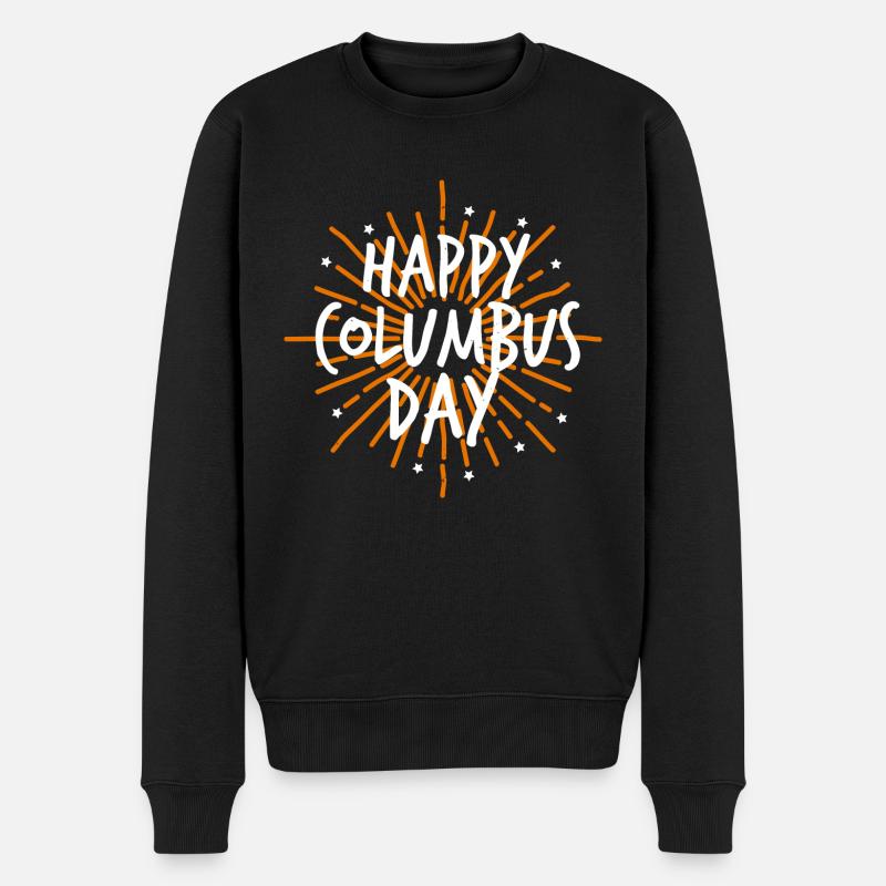 JOYEUX COLUMBUS JOUR 2 - Pull Premium bio Homme - noir