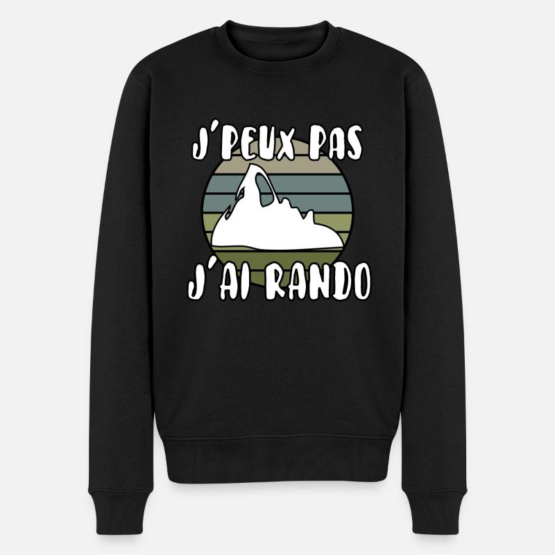 J’peux pas j’ai rando - Pull Premium bio Homme - noir
