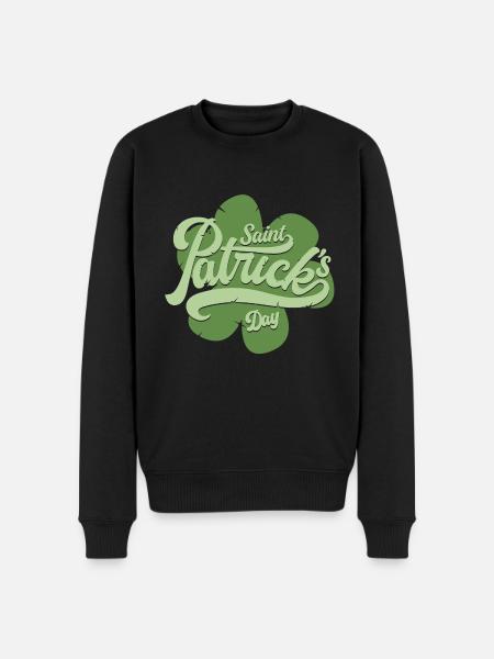 Saint Patrick s Day - Pull Premium bio Homme - noir