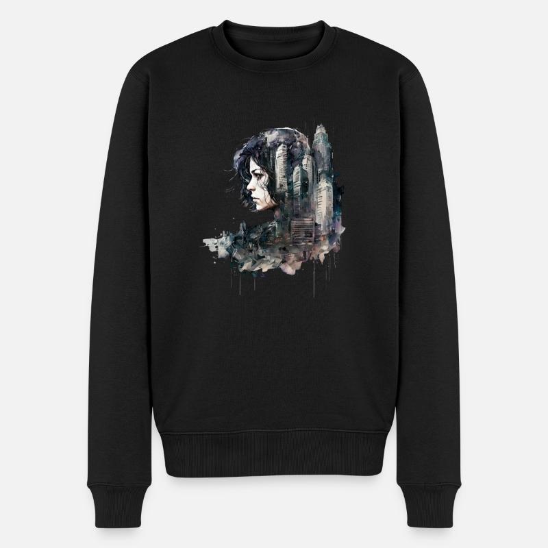 Anime No19 - Männer Premium Bio Pullover - Schwarz