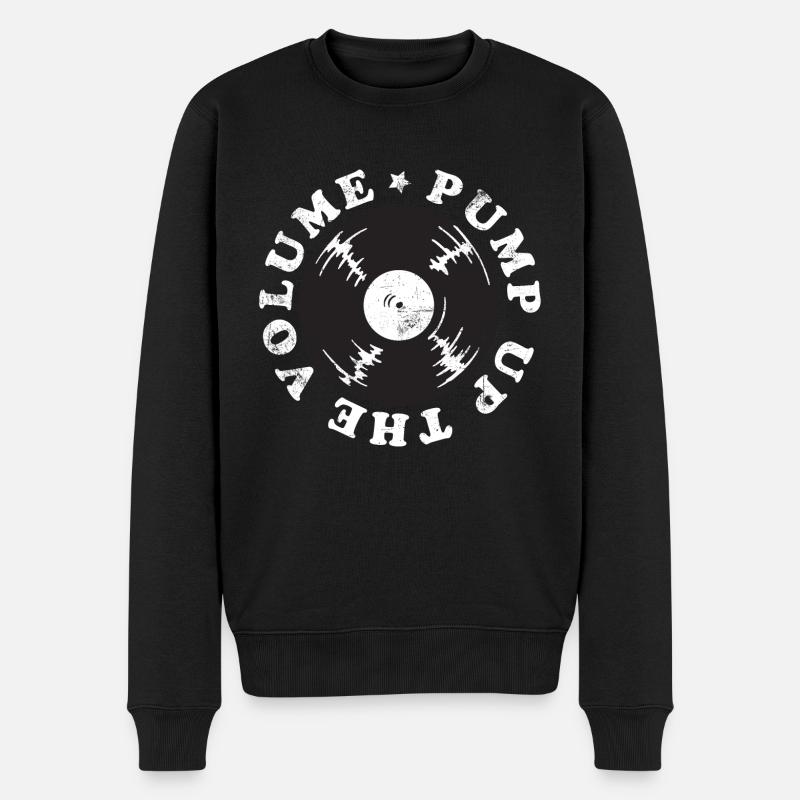 Gonflez le volume du cadeau musical - Pull Premium bio Homme - noir