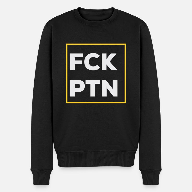 FCKPTN LYBT - Männer Premium Bio Pullover - Schwarz