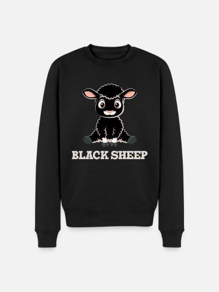 Black Sheep - Men's Premium Organic Jumper - black