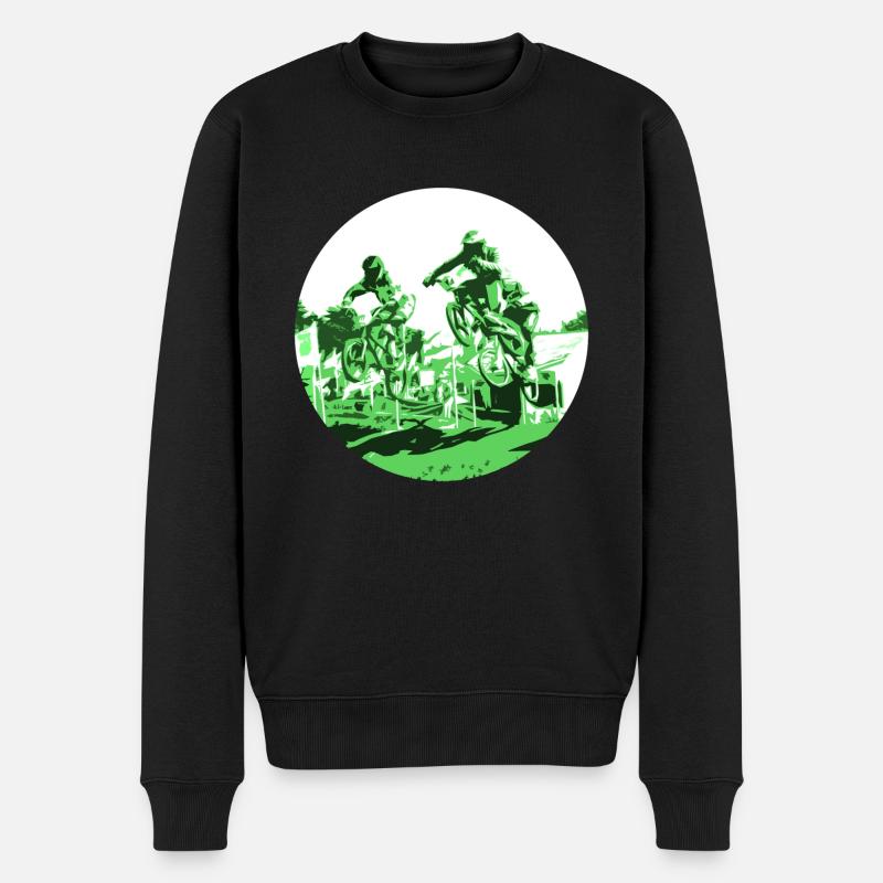 bmx bicross - Pull Premium bio Homme - noir