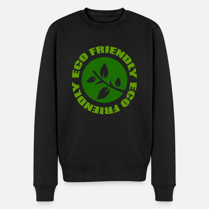 nature - Männer Premium Bio Pullover - Schwarz
