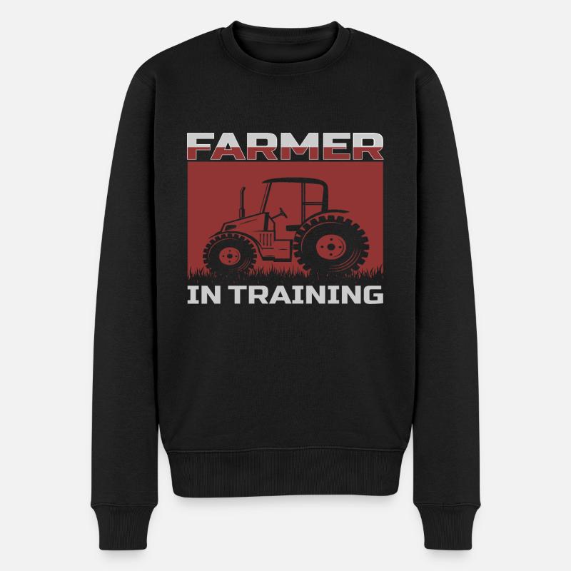 Agriculteur en formation - Pull Premium bio Homme - noir