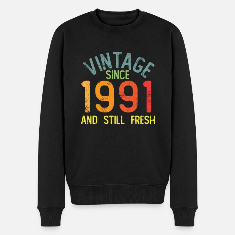 Millésime 1991 - Pull Premium bio Homme - noir