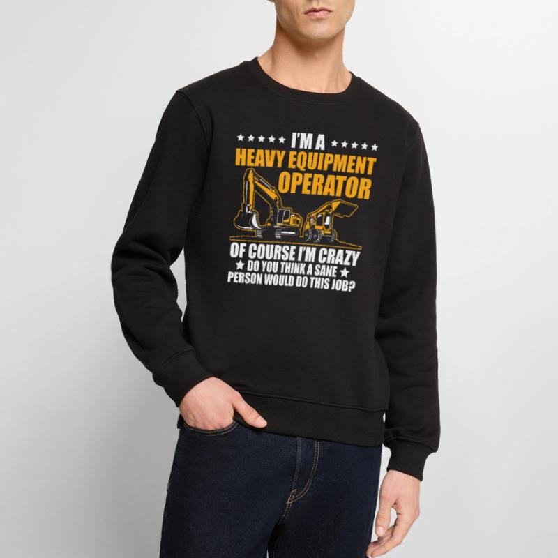 Construction machinery operator Excavator driver Excavator driver Construction workers Men's Premium Organic Jumper