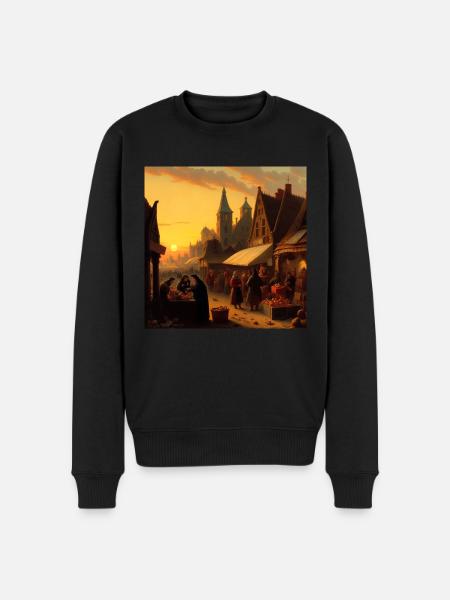 Paysage - Pull Premium bio Homme - noir