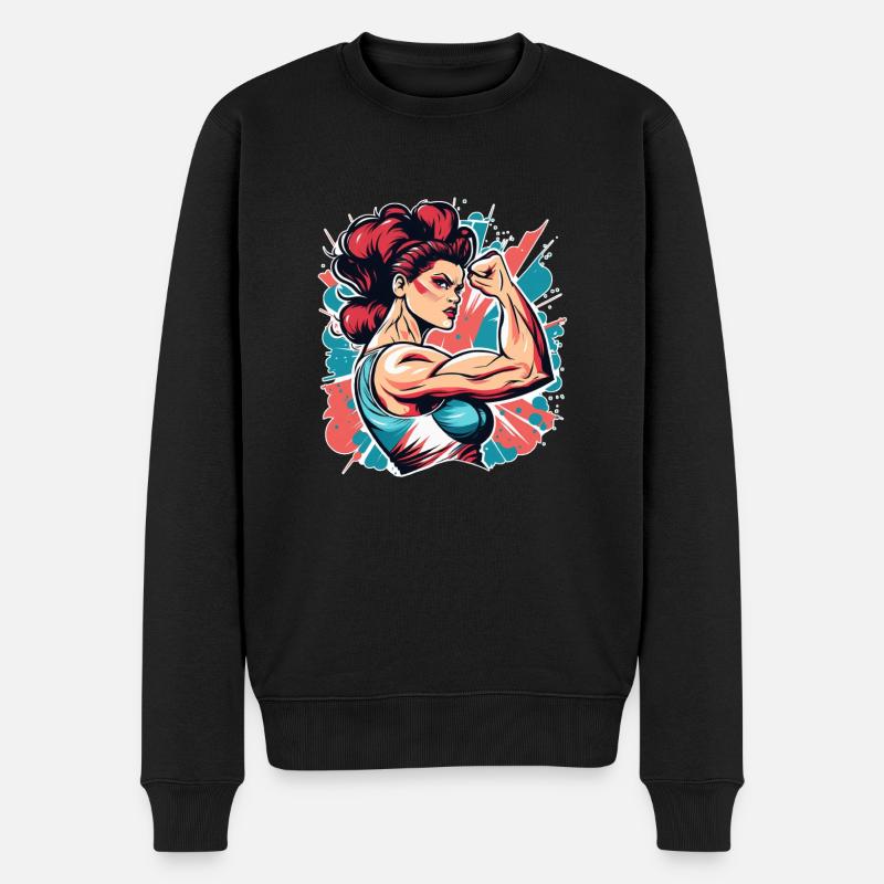 Femme de pouvoir - Pull Premium bio Homme - noir