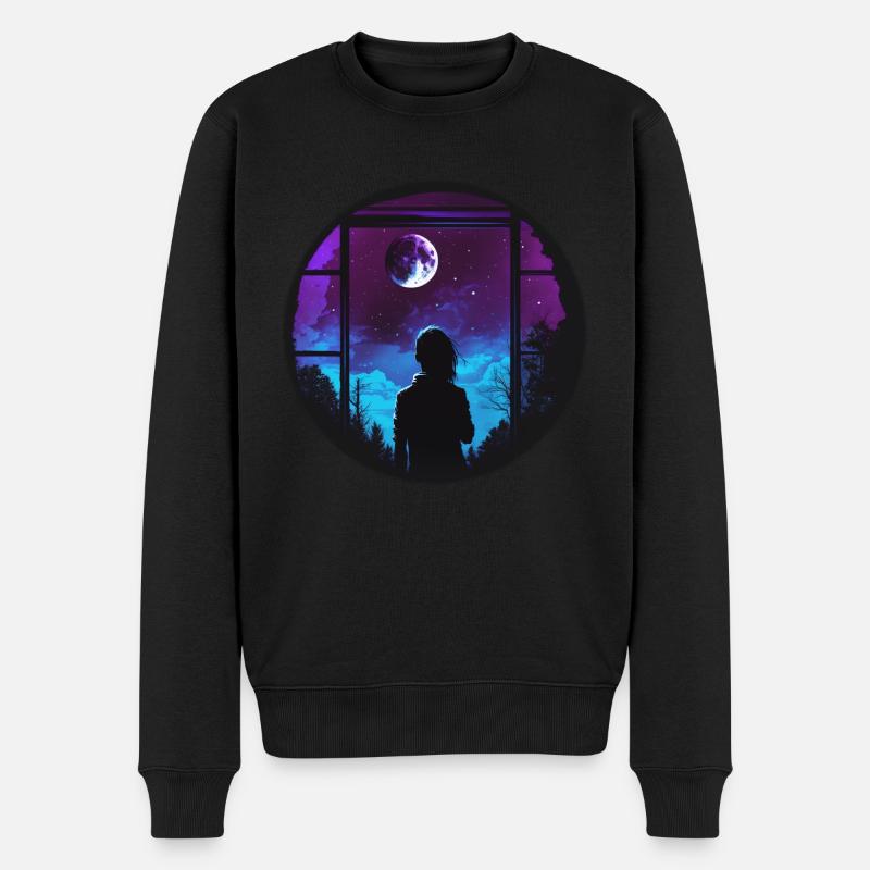 Fille de la Lune - Pull Premium bio Homme - noir