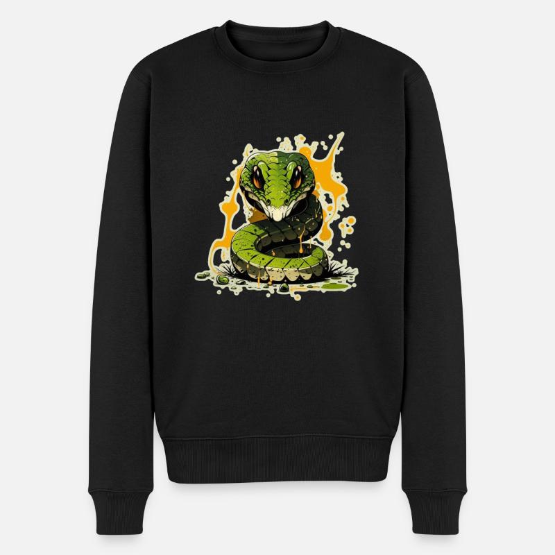 Serpent - Pull Premium bio Homme - noir