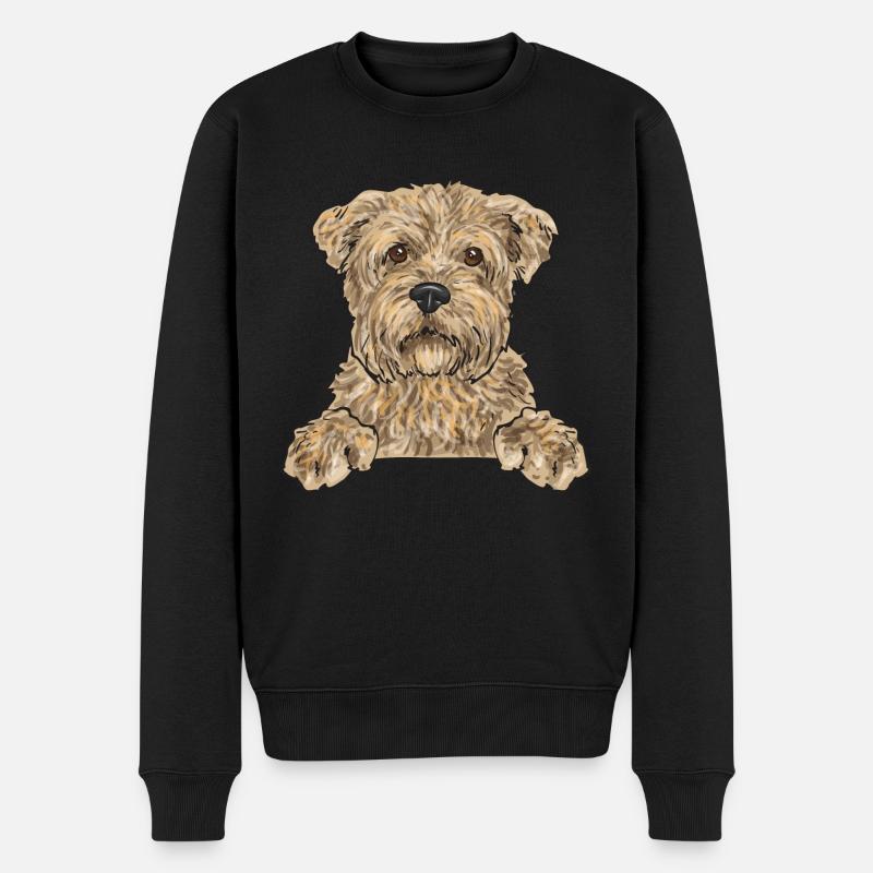 Cairn Terrier Chien - Pull Premium bio Homme - noir