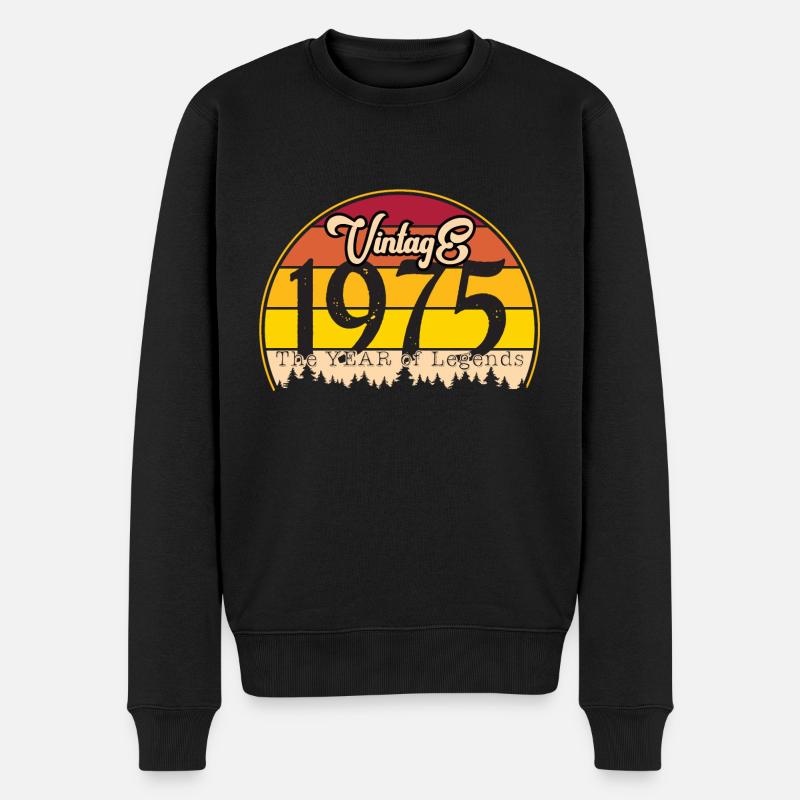 1975 48e anniversaire - Pull Premium bio Homme - noir