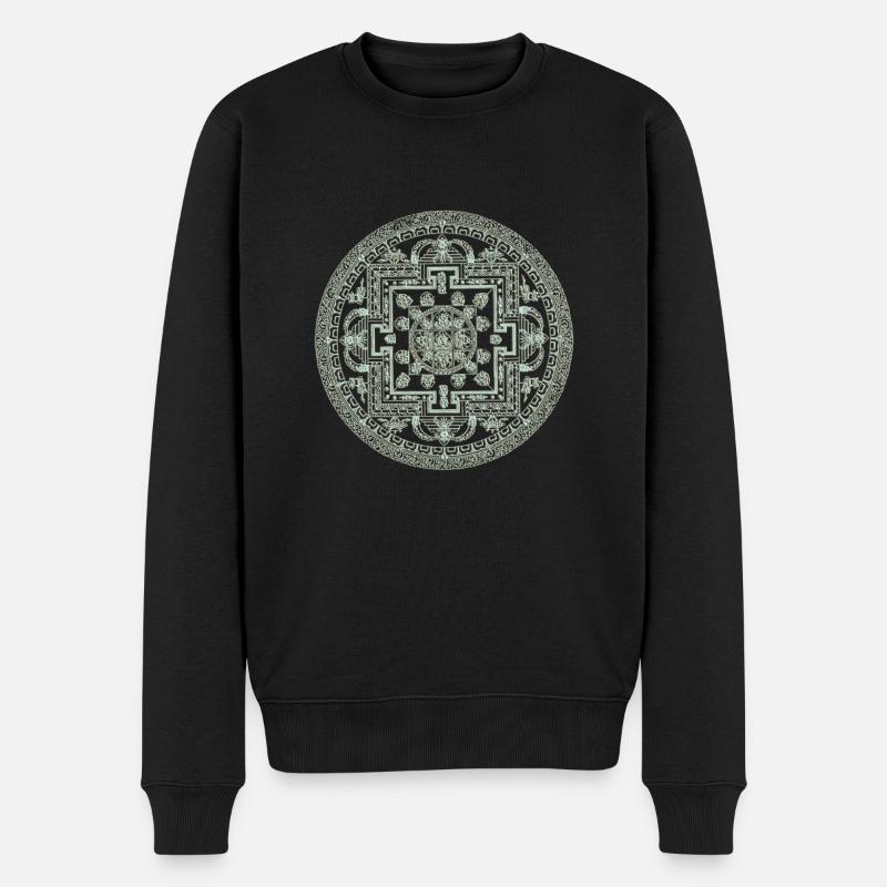 Mandala - Pull Premium bio Homme - noir