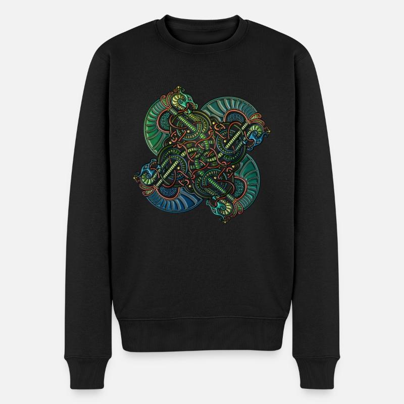 Viking Dragon 4 Copie - Pull Premium bio Homme - noir