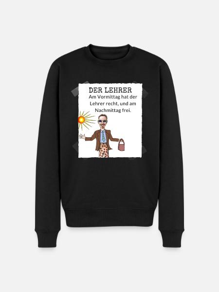 Lehrer witze - Männer Premium Bio Pullover - Schwarz