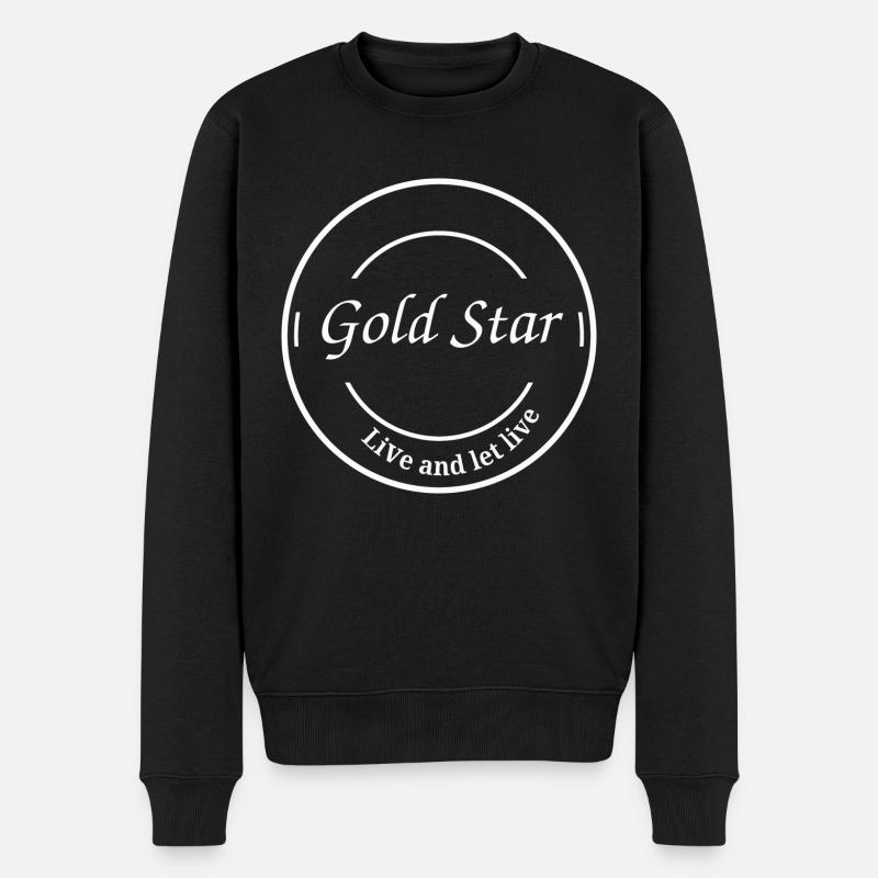 Texte du logo de conception - Pull Premium bio Homme - noir