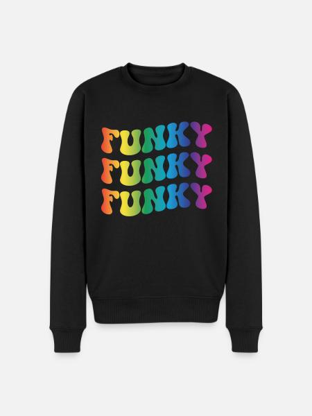 Funky Music - Men's Premium Organic Jumper - black