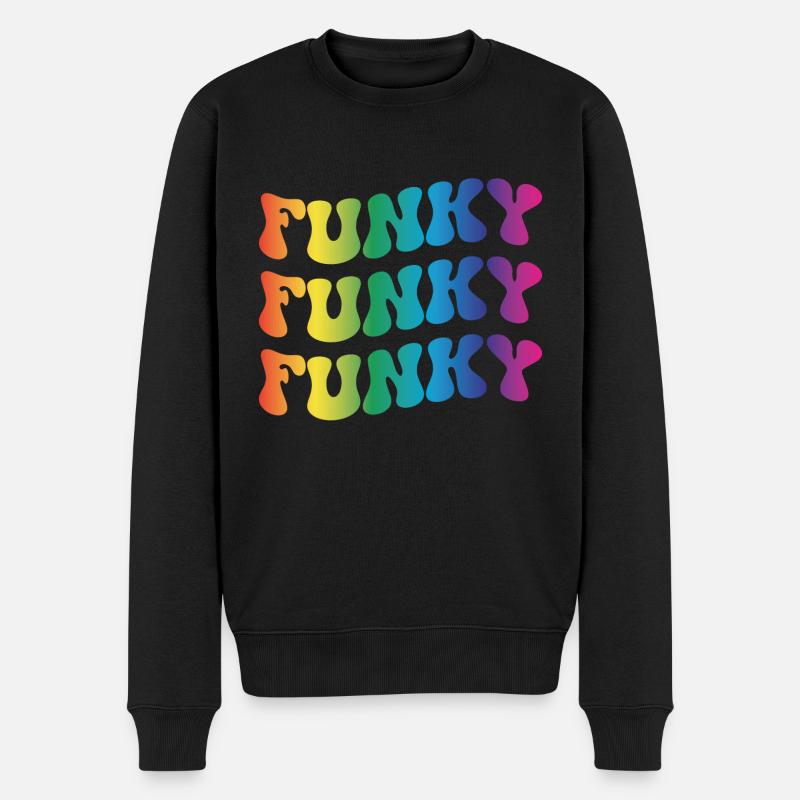 Musique funky - Pull Premium bio Homme - noir