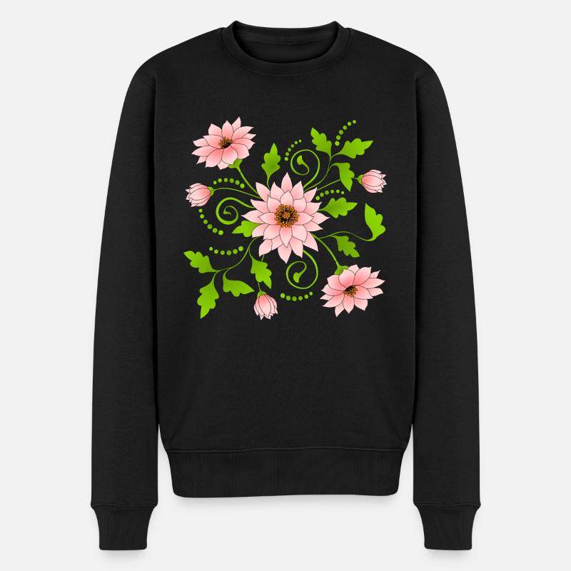 Fleur - Pull Premium bio Homme - noir