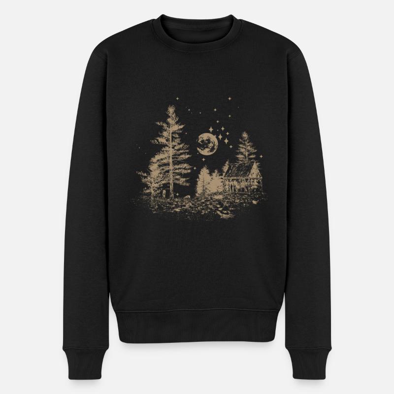 Maison solitaire - Pull Premium bio Homme - noir