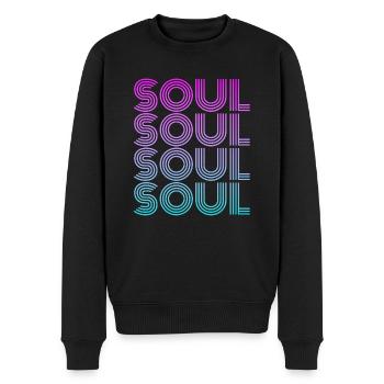 Musique soul - Pull Premium bio Homme - noir - Devant - Nico (187cm)