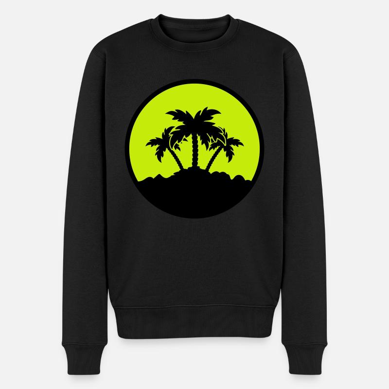 Conception de paume - Pull Premium bio Homme - noir