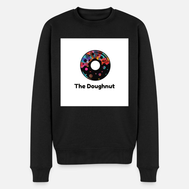The Doughnut - Männer Premium Bio Pullover - Schwarz