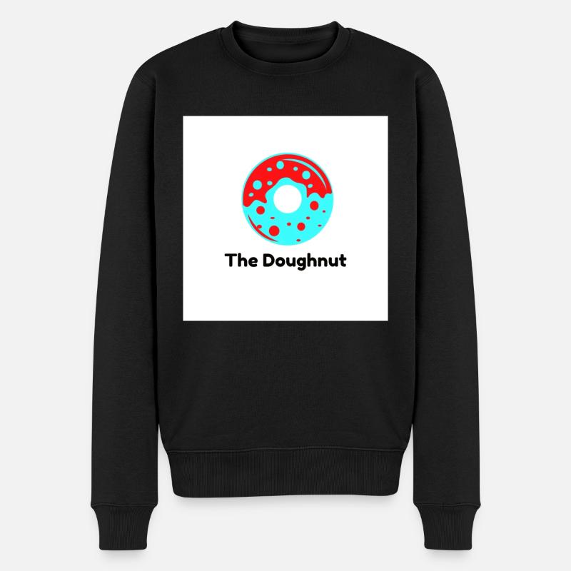 The Doughnut - Männer Premium Bio Pullover - Schwarz