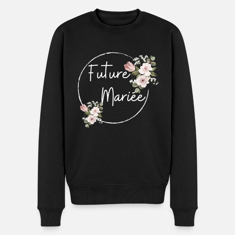 Future mariée floral - Pull Premium bio Homme - noir